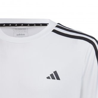 T-shirt Junior Garçon adidas performance avec manches courtes et col rond blanc