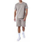 T-shirt col rond Project X avec manches courtes taupe