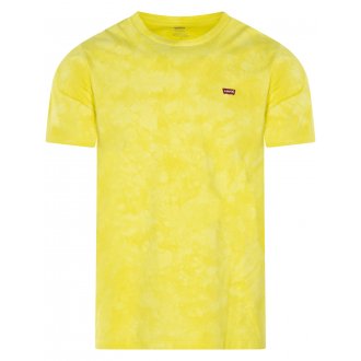 T-shirt Levi's® coton avec manches courtes et col rond jaune