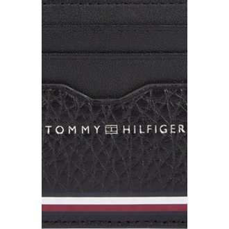 Porte-cartes Tommy Hilfiger cuir noir