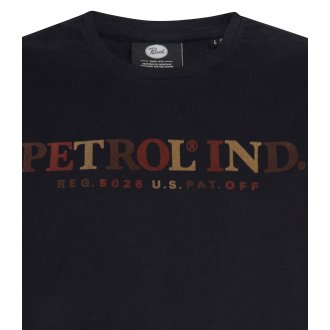 T-shirt Petrol Industries coton avec manches courtes et col rond noir