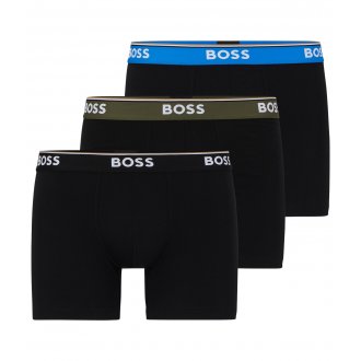Lot de 3 Boxers Boss coton noirs