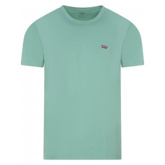 T-shirt Levi's® coton avec manches courtes et col rond vert