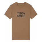 Tee-shirt à col rond Teddy Smith en coton marron