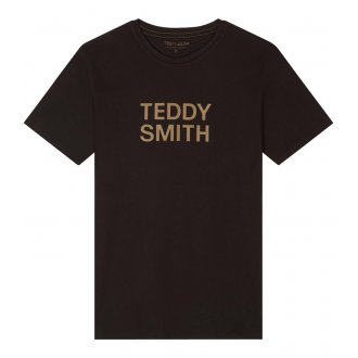Tee-shirt à col rond Teddy Smith en coton noir