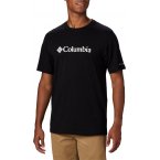 T-shirt Columbia coton biologique avec manches courtes et col rond noir
