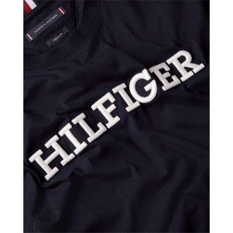 T-shirt Tommy Hilfiger Big & Tall coton biologique avec manches courtes et col rond marine