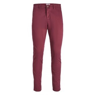 Pantalon Premium Marco Bowie en coton bordeaux