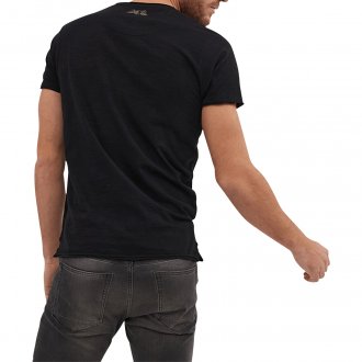 T-shirt col rond Von Dutch en coton avec manches courtes noir