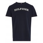 T-shirt Junior Garçon Tommy Hilfiger avec manches courtes et col rond marine