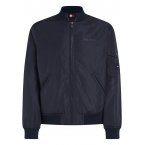 Bomber Tommy Hilfiger avec manches longues et col teddy marine