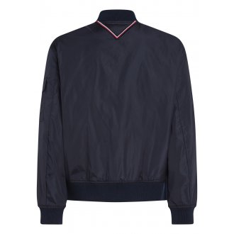Bomber Tommy Hilfiger avec manches longues et col teddy marine