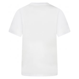 T-shirt Vans coton avec manches courtes et col rond blanc