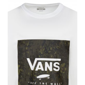 T-shirt Vans coton avec manches courtes et col rond blanc