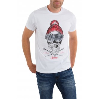 T-shirt col rond Deeluxe coton blanc