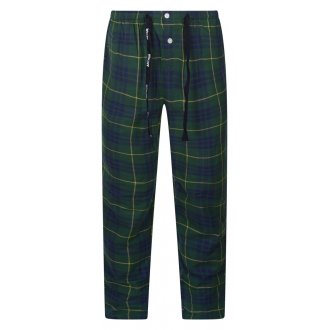 Pyjama long Arthur coton avec manches longues et col français sapin tartan