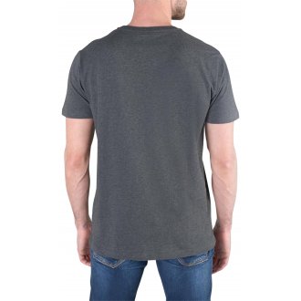 T-shirt Le Temps des Cerises coton avec manches courtes et col rond anthracite