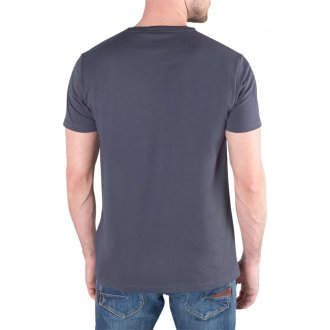 T-shirt Le Temps des Cerises coton avec manches courtes et col rond marine