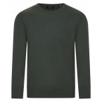 Pull col rond Teddy Smith avec manches longues vert sapin
