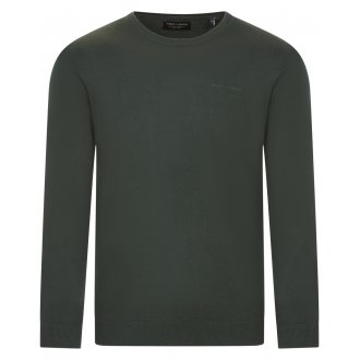 Pull col rond Teddy Smith avec manches longues vert sapin