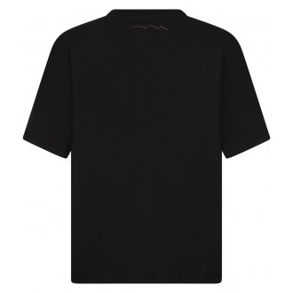 T-shirt Junior Teddy Smith coton avec manches courtes et col rond noir