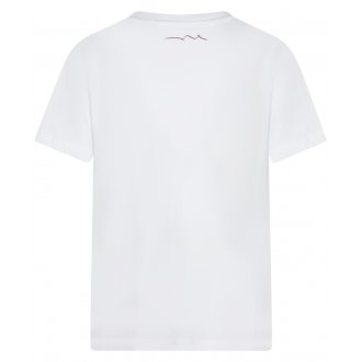 T-shirt Junior Teddy Smith coton avec manches courtes et col rond blanc
