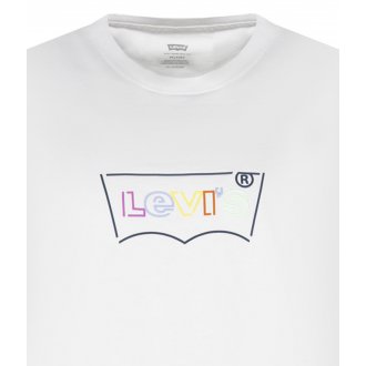 T-shirt manches courtes Levi's® en coton avec col rond blanc