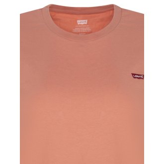 T-shirt col rond FEMME Levi's® en coton avec manches courtes corail