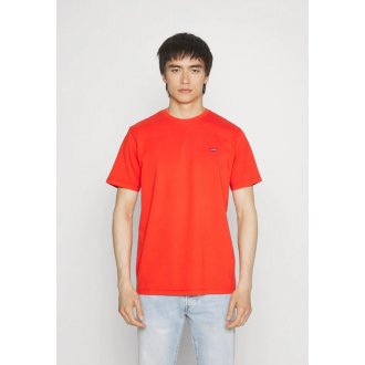 T-shirt Levi's® coton avec manches courtes et col rond rouge