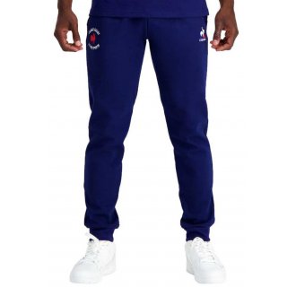 Pantalon Coq Sportif coton mélangé bleu
