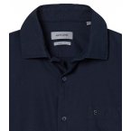 Chemise Cardin Sportswear en coton avec manches longues et col français bleu marine