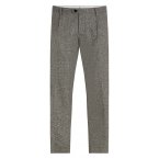 Pantalon chino coupe slim Tommy Hilfiger en laine mélangée gris chiné