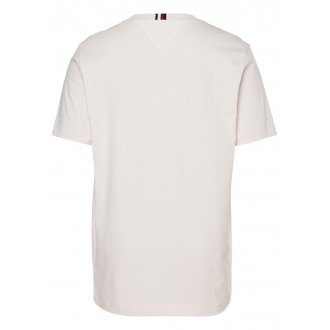 T-shirt col rond Tommy Hilfiger en coton blanc