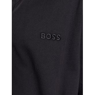 Robe de chambre Boss en coton et col à capuche noire