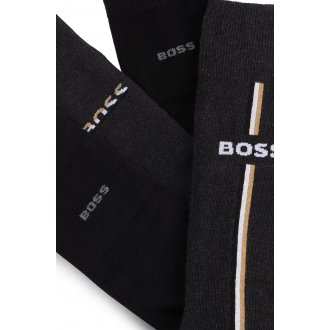 Lot de 4 paires de chaussettes Boss coton mélangé noires