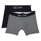 Boxer Eden Park coton noir rayé