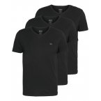T-shirts col v Diesel en coton avec manches courtes noirs, lot de 3