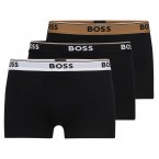 Lot de 3 Boxers Boss coton noir