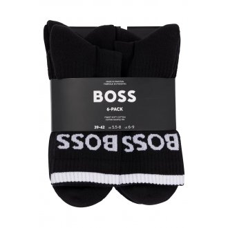 Lot de 6 paires de chaussettes Boss coton mélangé noires