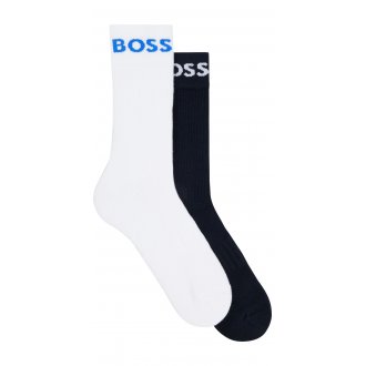 Lot de 2 paires de chaussettes logotypées Boss multicolores