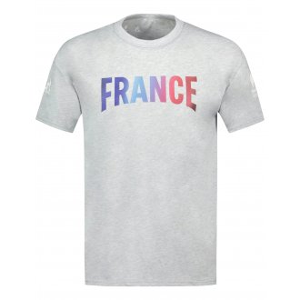 T-shirt col rond Le Coq Sportif gris