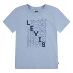 Tee-shirt Junior Garçon Levi's® Enfant en coton biologique avec manches courtes et col rond bleu ciel