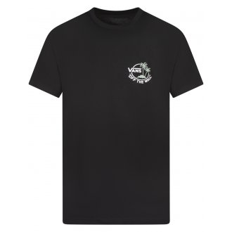 T-shirt col ras du cou Vans en coton avec manches courtes noir