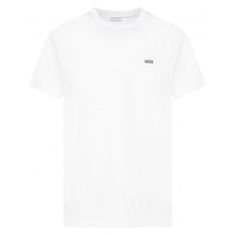 T-shirt col ras du cou Vans en coton avec manches courtes blanc