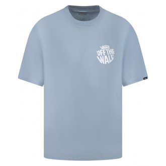 Tee-shirt avec col rond Vans en coton bleu ciel