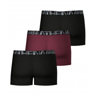 Boxers Athena en coton multicolores, lot de 3