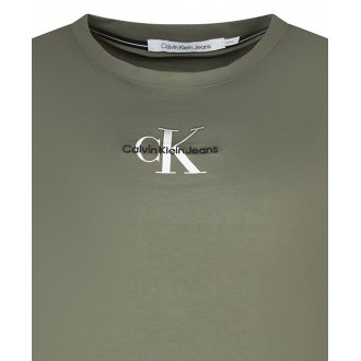 T-shirt Calvin Klein Big & Tall Grande Taille coton avec manches courtes et col rond kaki