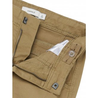 Pantalon cargo avec des poches Junior Garçon Name It en coton camel