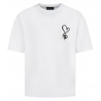 T-shirt Project X avec manches courtes et col rond blanc