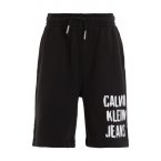 Short Junior Garçon Calvin Klein en coton régénératif mélangé noir